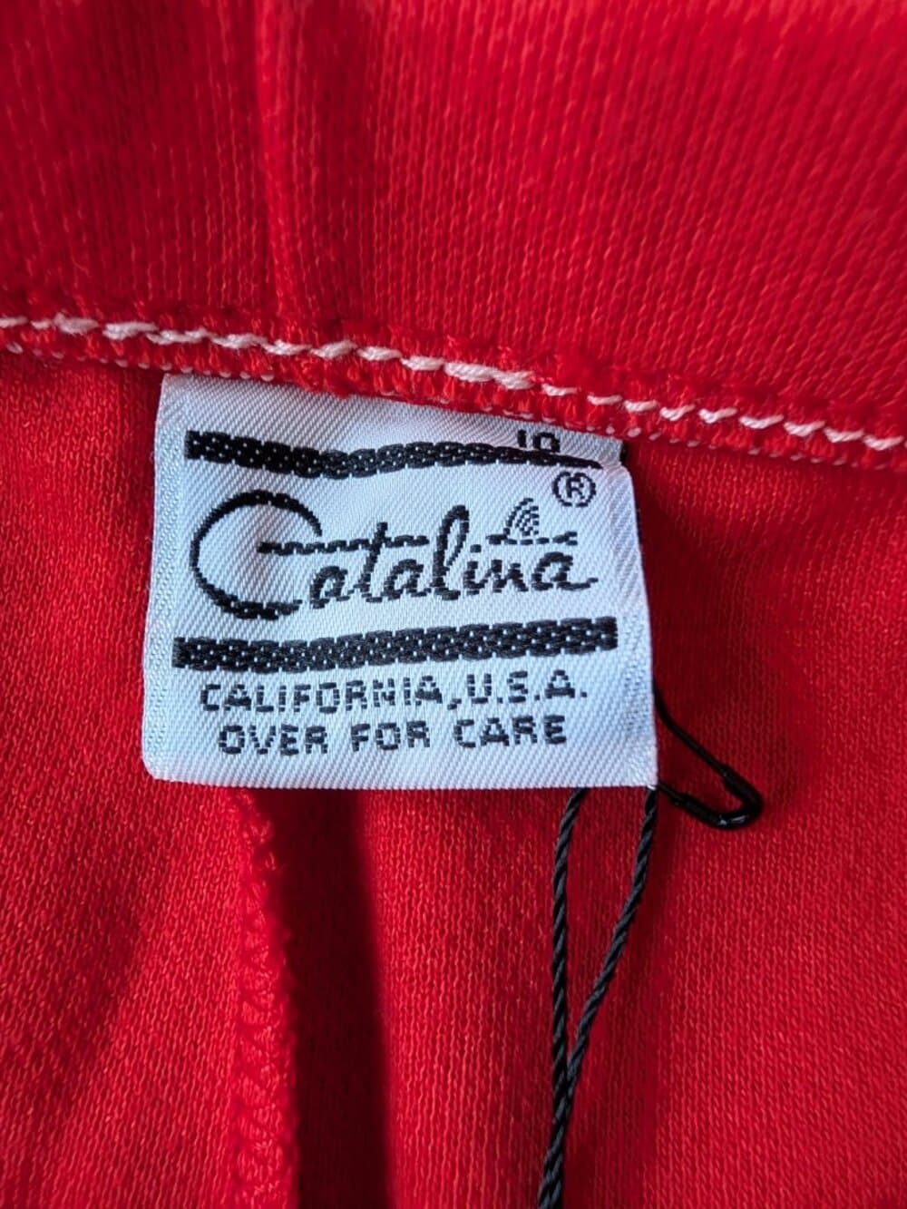 Vintage 90s Catalina Red High Waist Shorts Size 10 - Thumbnail 6