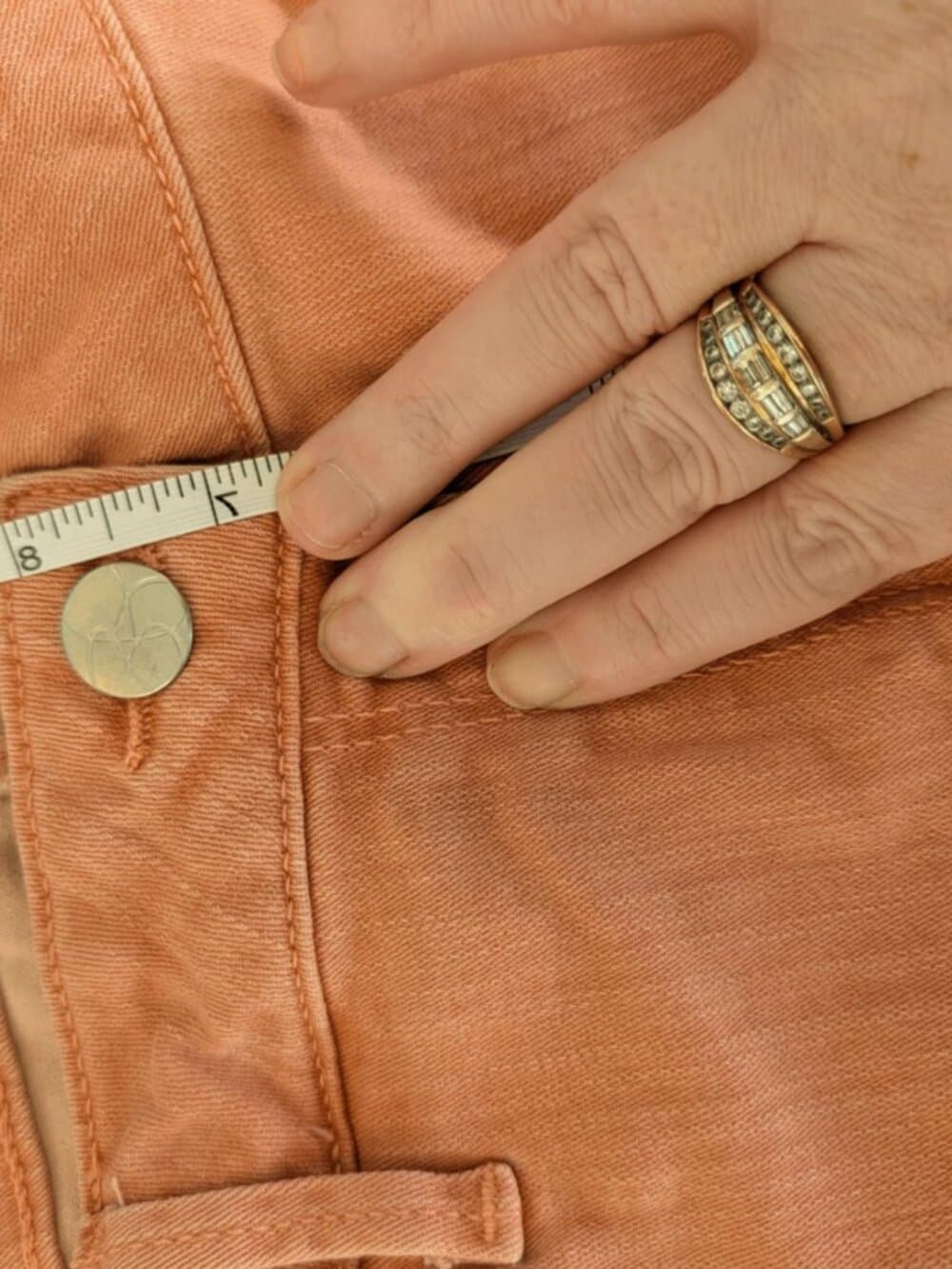 Jessica Simpson Coral Pink Cropped Jeans Size 31 - Thumbnail 8