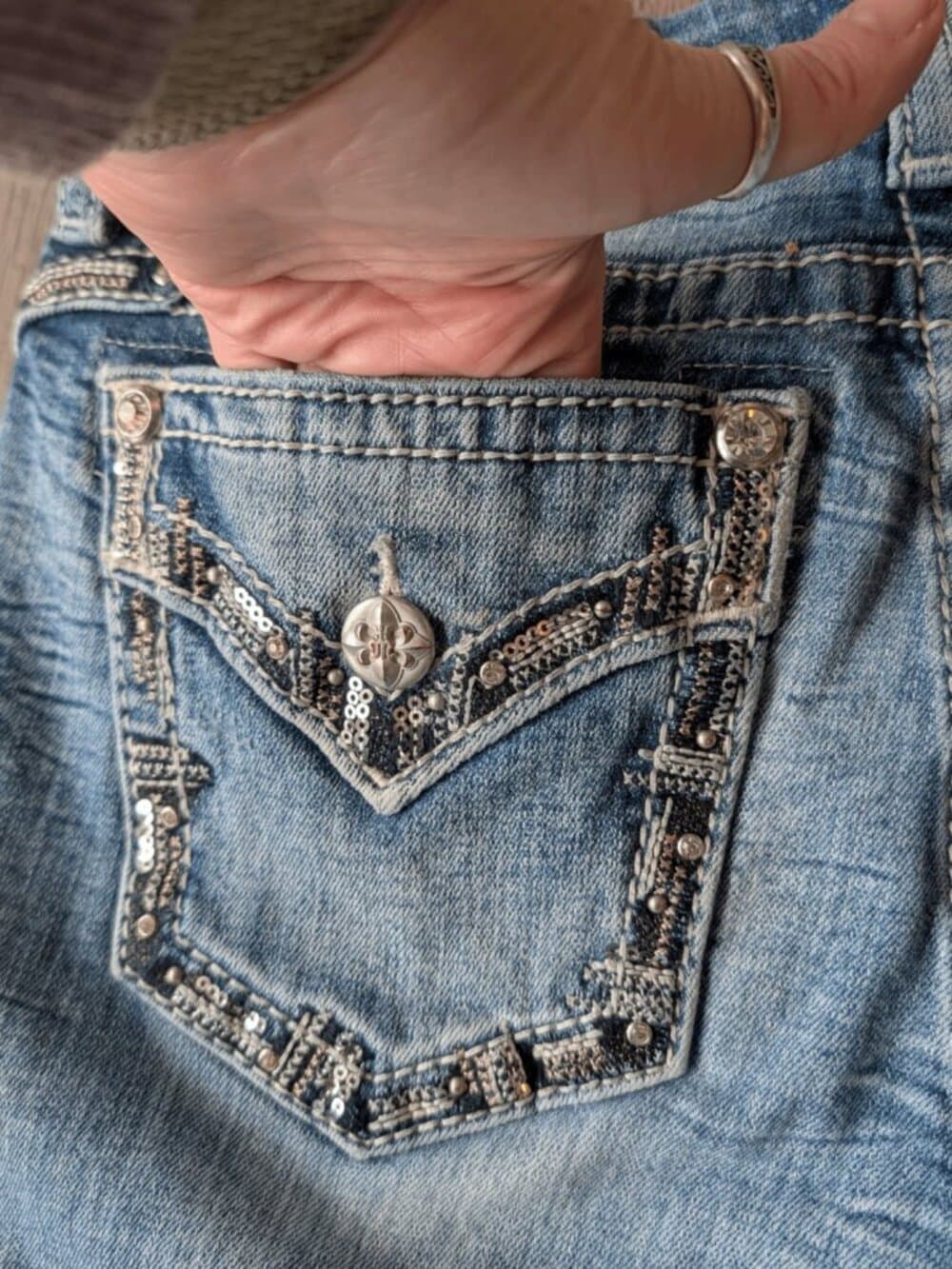 Miss Me Curvy Tailored Boot Jeans Size 30 - Thumbnail 16