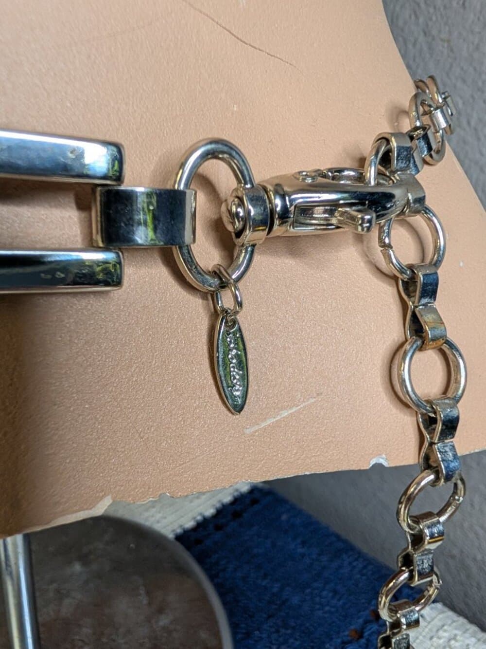 Vintage Soho Designs Silver and Brown Resin Chain Belt - Thumbnail 6