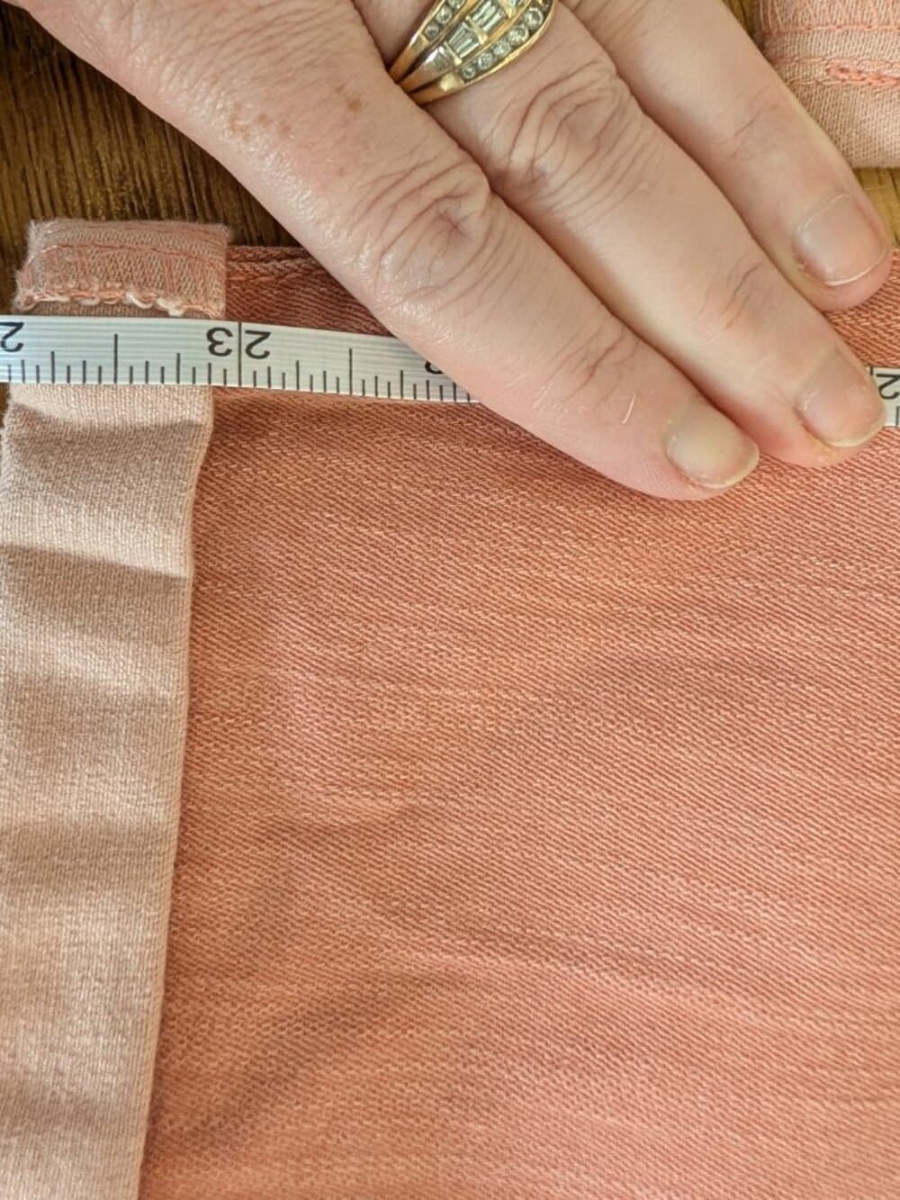 Jessica Simpson Coral Pink Cropped Jeans Size 31 - Thumbnail 9