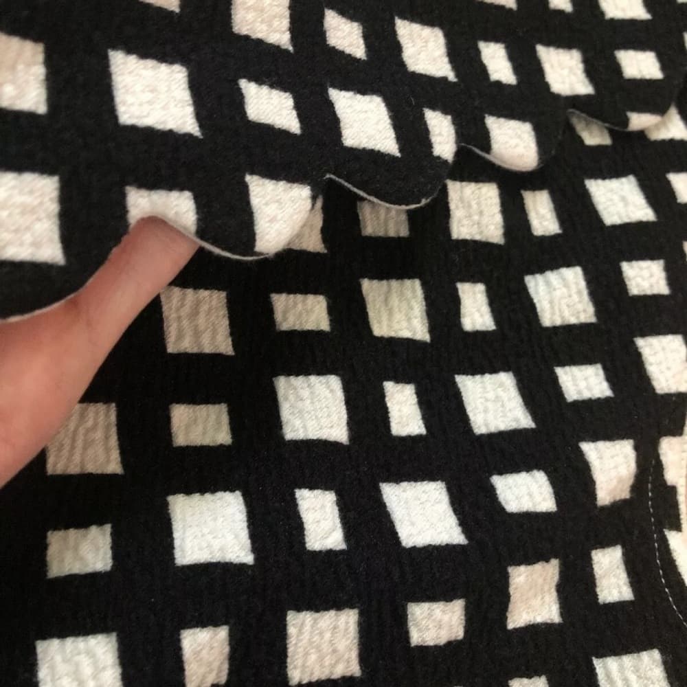 Anthropologie Black & White Peplum Top - Thumbnail 5