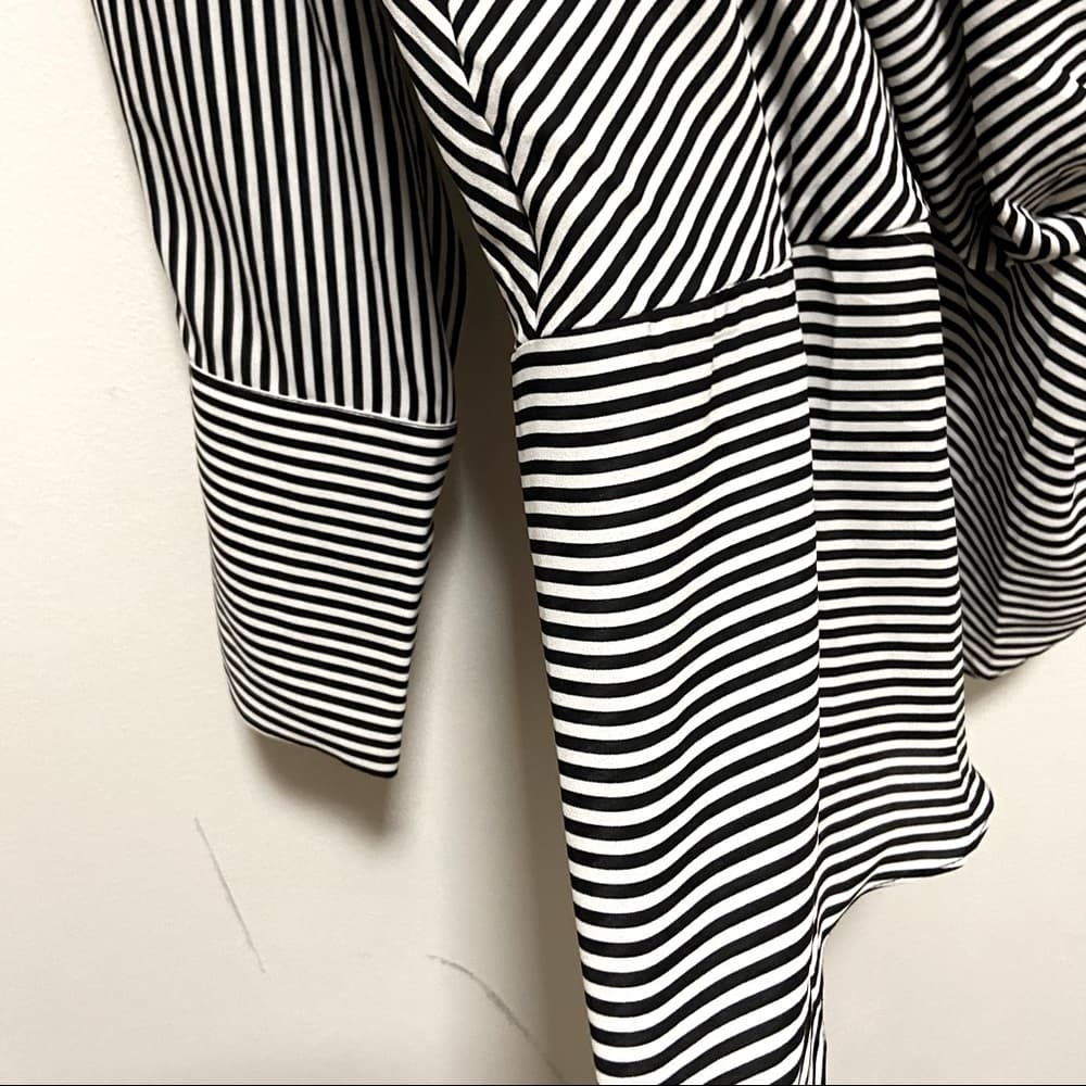 Badgley Mischka Striped Blouse - Thumbnail 3