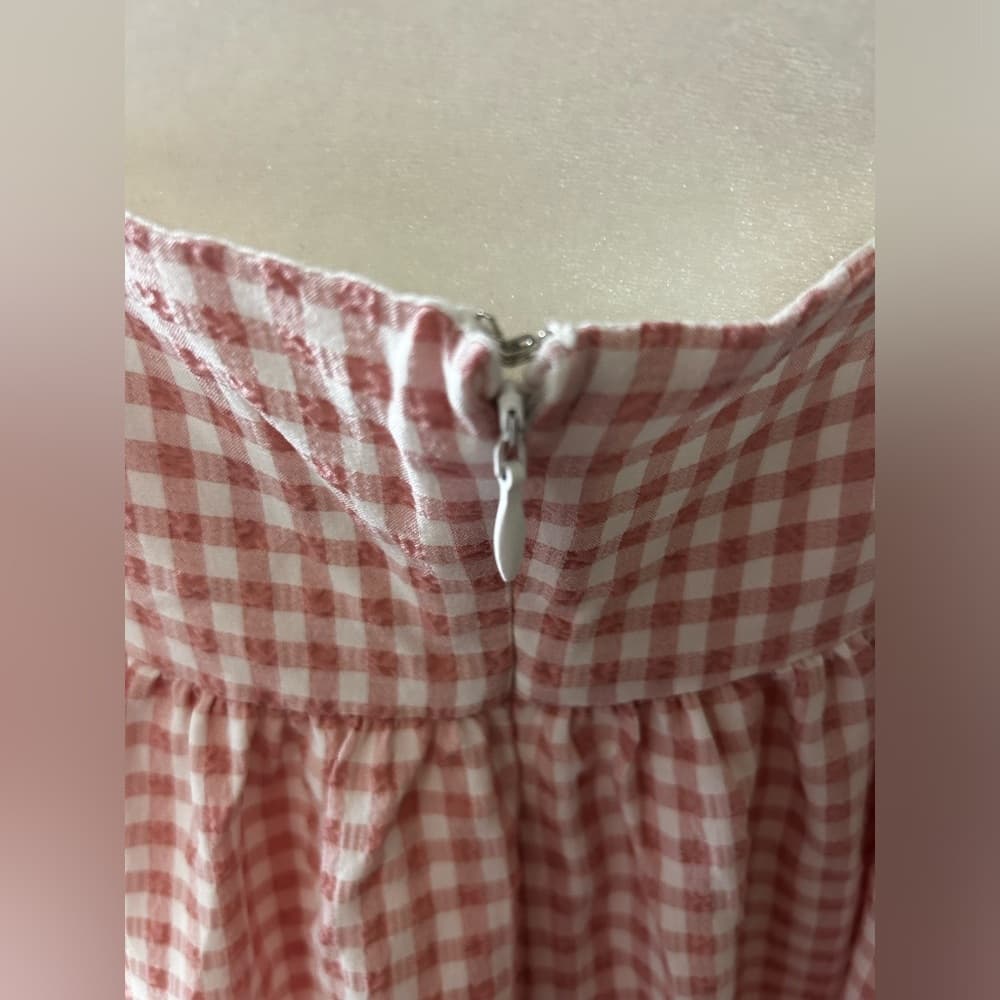 ⭐️ Sweet Lemon Pink & White Picnic Dress + FREE matching earrings - Thumbnail 3