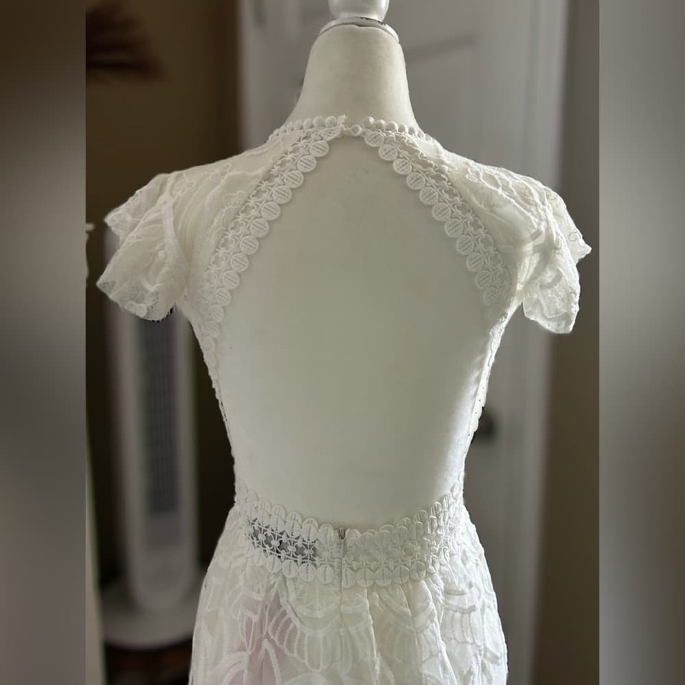 ⭐️ Southern Fried Chics White Lace Maxi Dress - Thumbnail 5