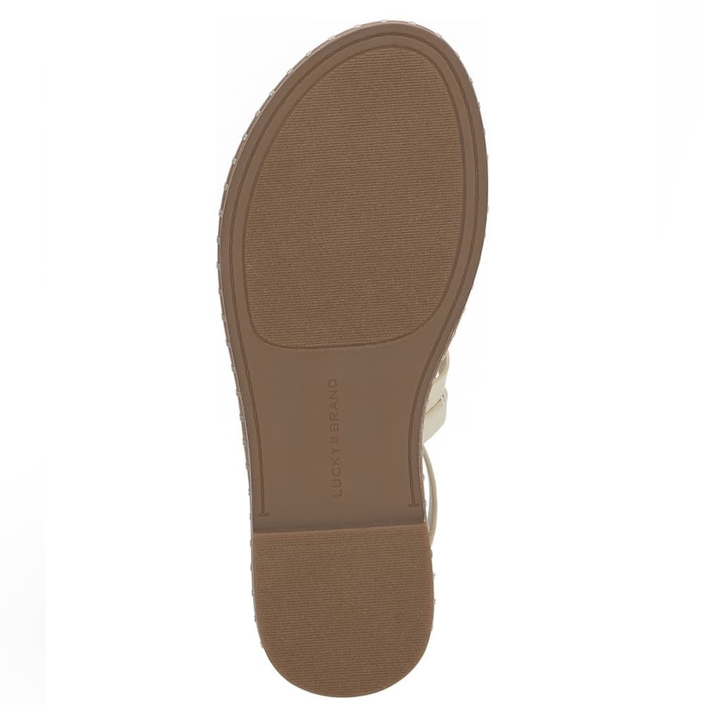 Lucky Brand Women's Korina Embellished Strappy Gladiator Flat Sandals - Thumbnail 4
