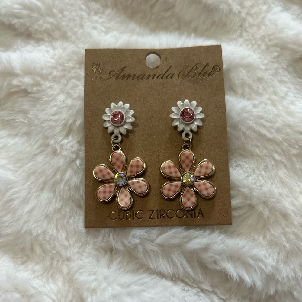 ⭐️ Sweet Lemon Pink & White Picnic Dress + FREE matching earrings - Thumbnail 5