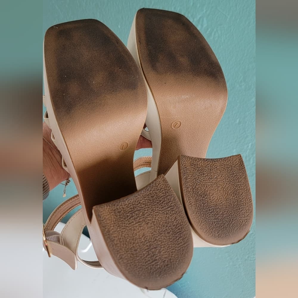 Report White Chunky Platform Strappy Sandals - Thumbnail 13