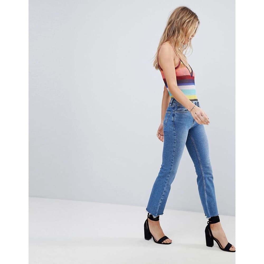 🆕 Honey Punch Mesh Cami Body In Rainbow Stripe - Thumbnail 3