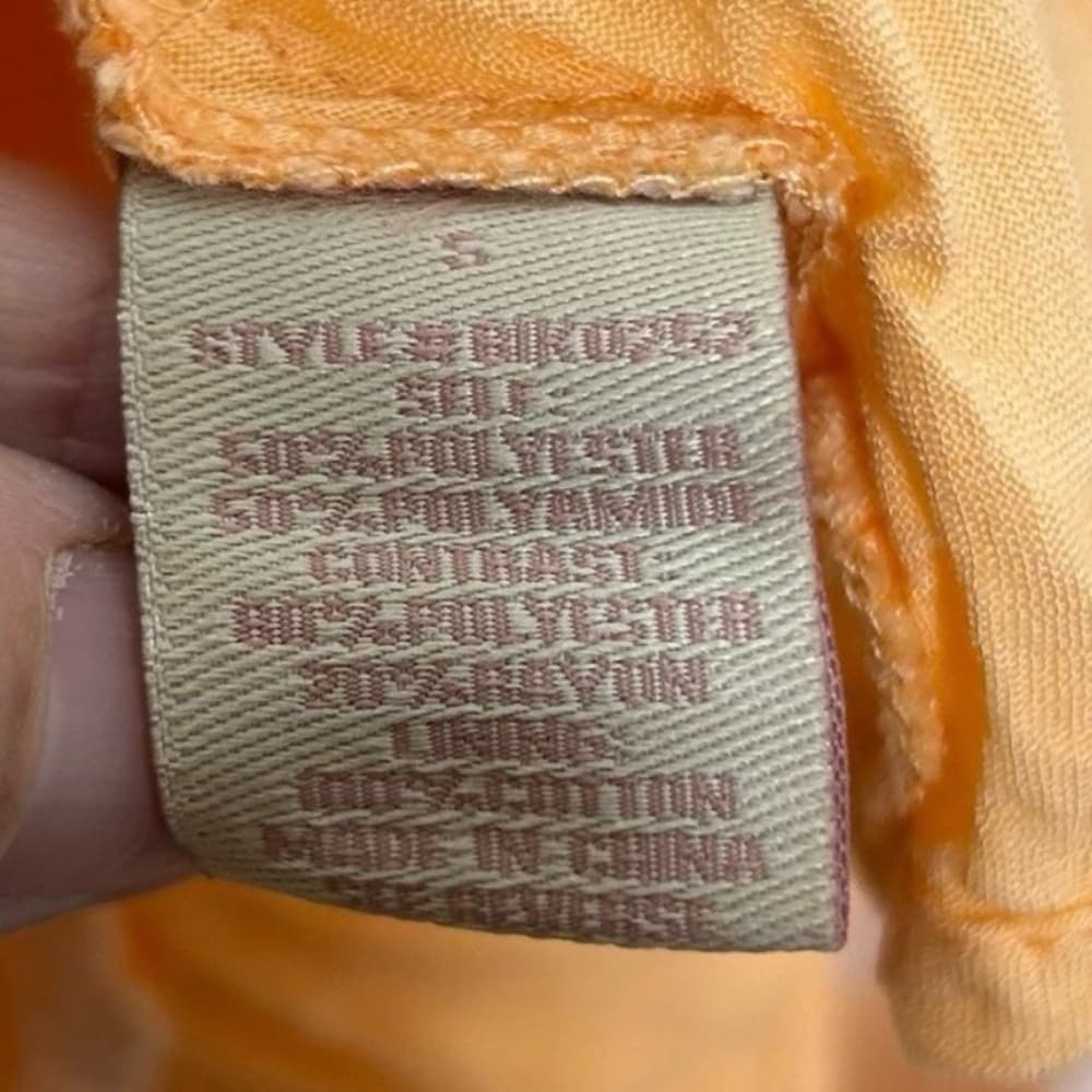 Champagne & Strawberry Peach Floral Embroidered A-Line Skirt - Thumbnail 4