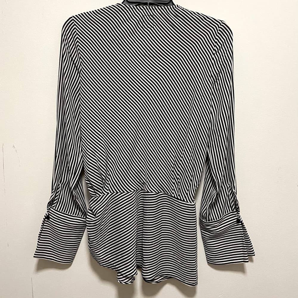 Badgley Mischka Striped Blouse - Thumbnail 9