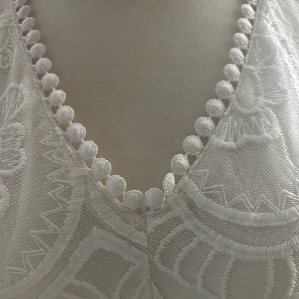 ⭐️ Southern Fried Chics White Lace Maxi Dress - Thumbnail 8