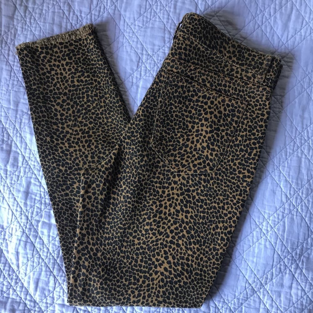 ⭐️ CURRENT/ELLIOTT Leopard Animal Print Skinny Jeans​ with FREE WHBM Necklace - Thumbnail 7