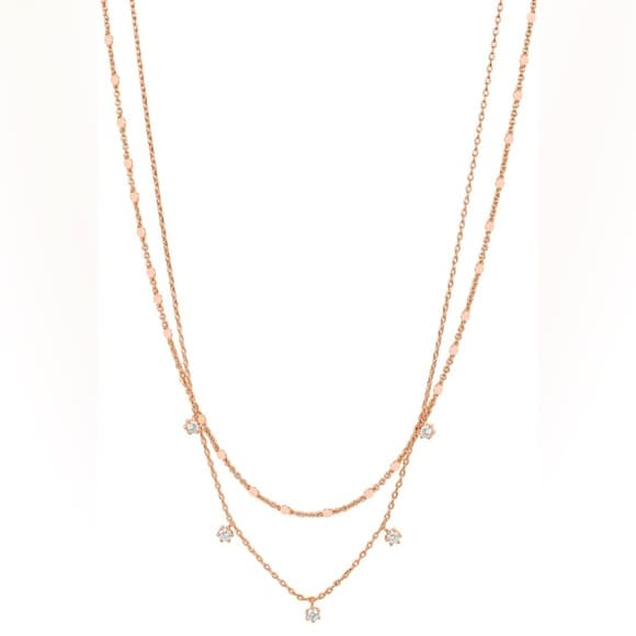 Trendy 14K Gold Plated Dainty Layering Chain Necklaces. - Thumbnail 6
