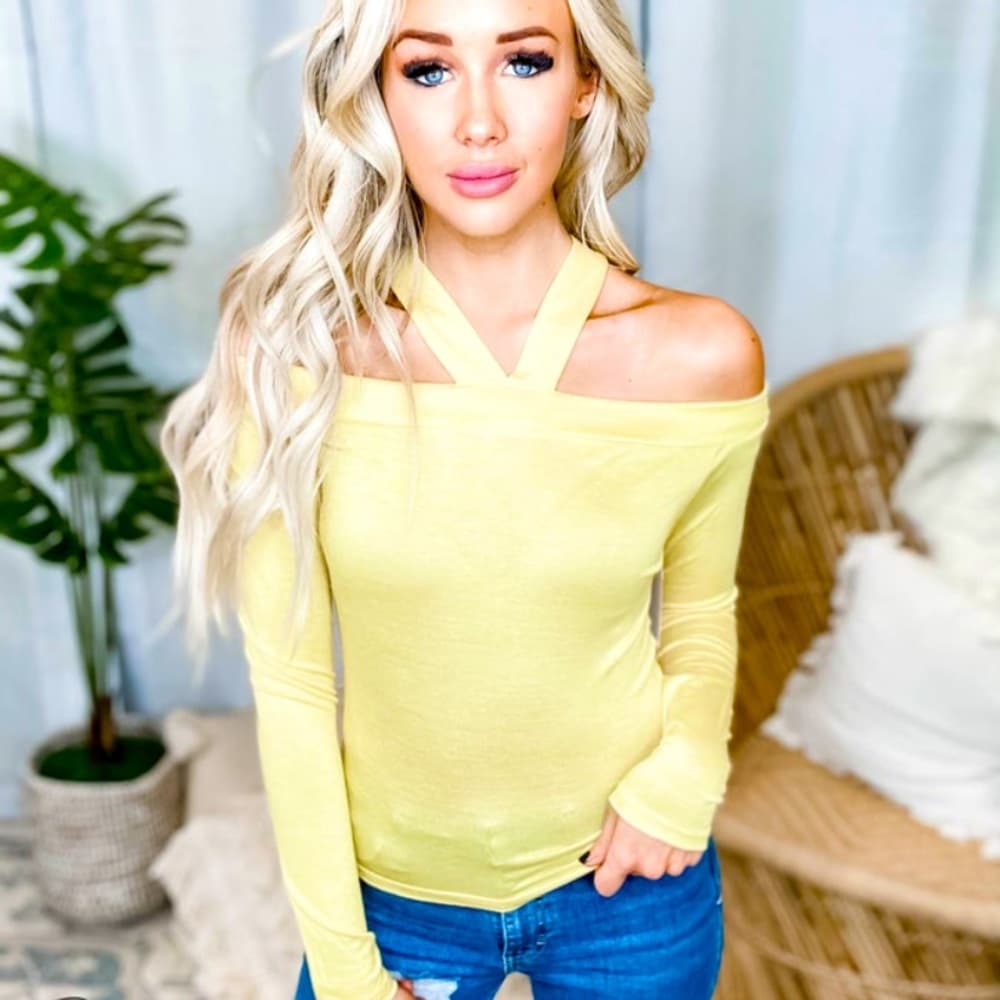 Peach Love California Off Shoulder Top