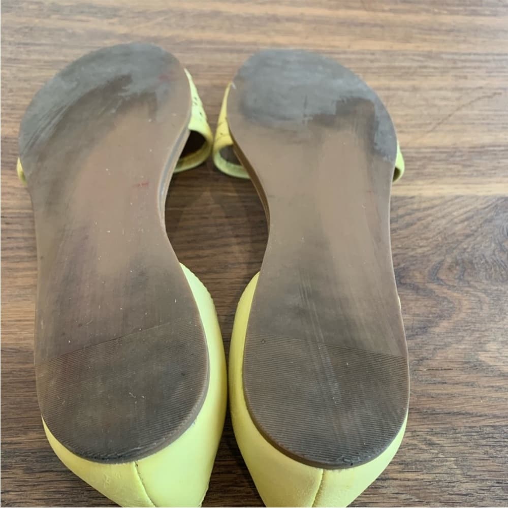 Steve Madden Taylerr Yellow Leather Flats Shoes - Thumbnail 4