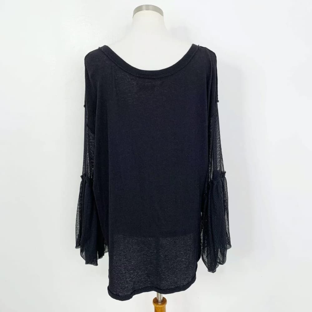 Free People "Still Got It" Mesh Bell Sleeve Top - Thumbnail 3