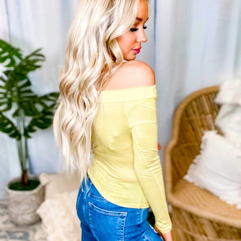 Peach Love California Off Shoulder Top - Thumbnail 4