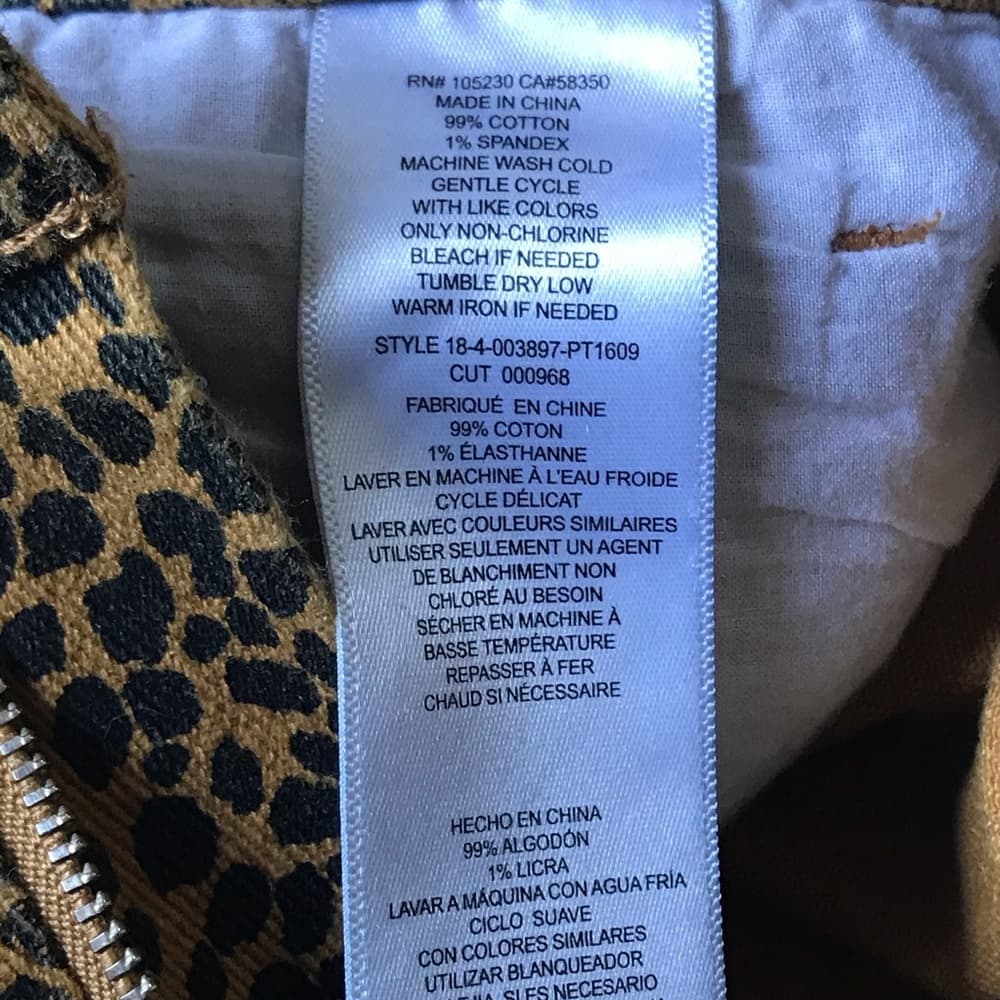 ⭐️ CURRENT/ELLIOTT Leopard Animal Print Skinny Jeans​ with FREE WHBM Necklace - Thumbnail 8