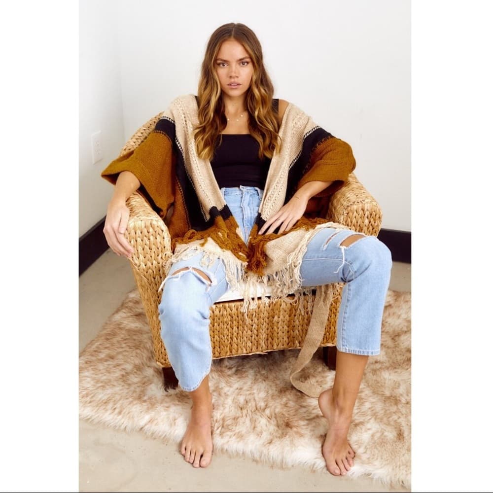 Fab'rik POPPY FRINGED CARDIGAN​