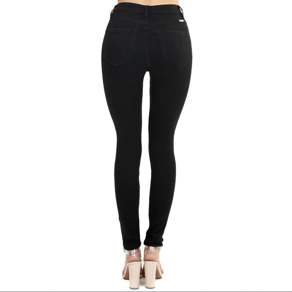 KanCan Black High Waisted Multi Button Closure - Thumbnail 3