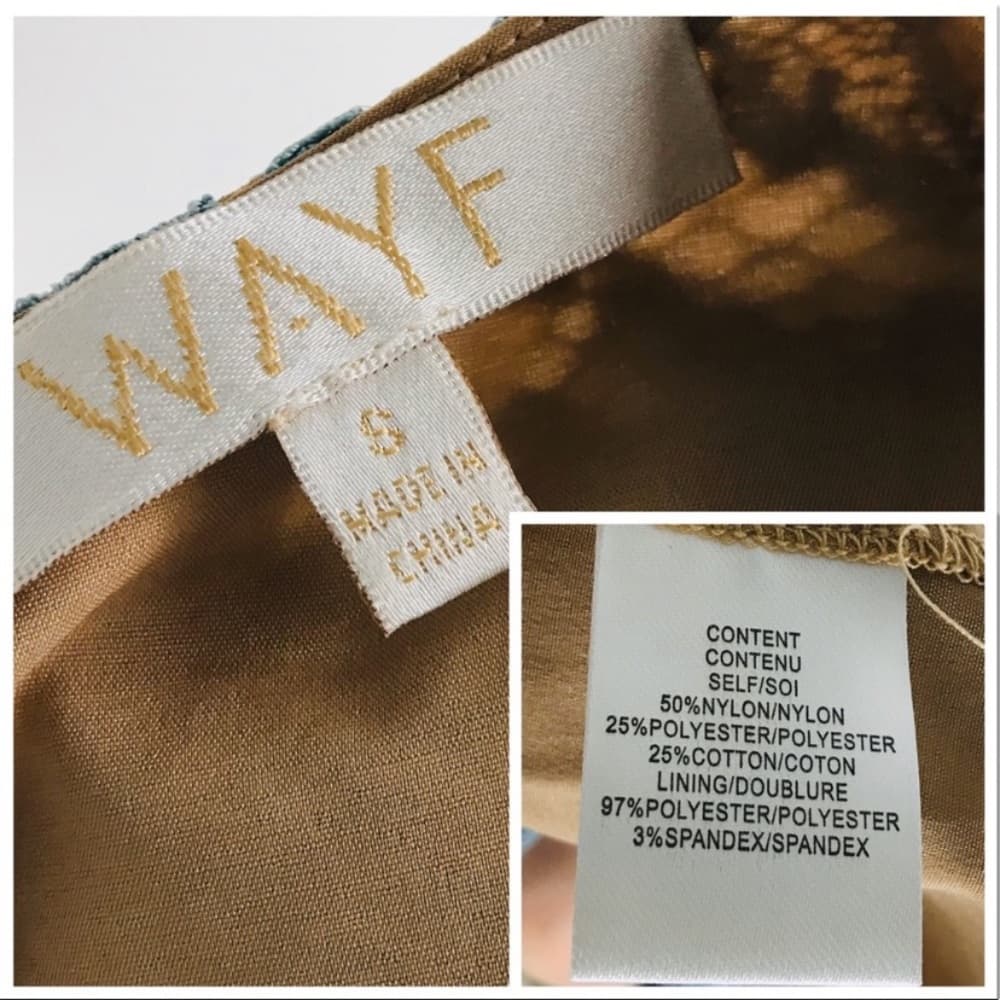 WAYF Dream Lover Lace Bell Sleeve Skater Dress Sm - Thumbnail 7