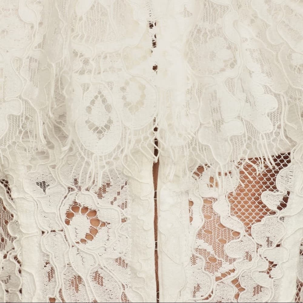 Lulu's White Lace Off-the-Shoulder Bodysuit - Thumbnail 5