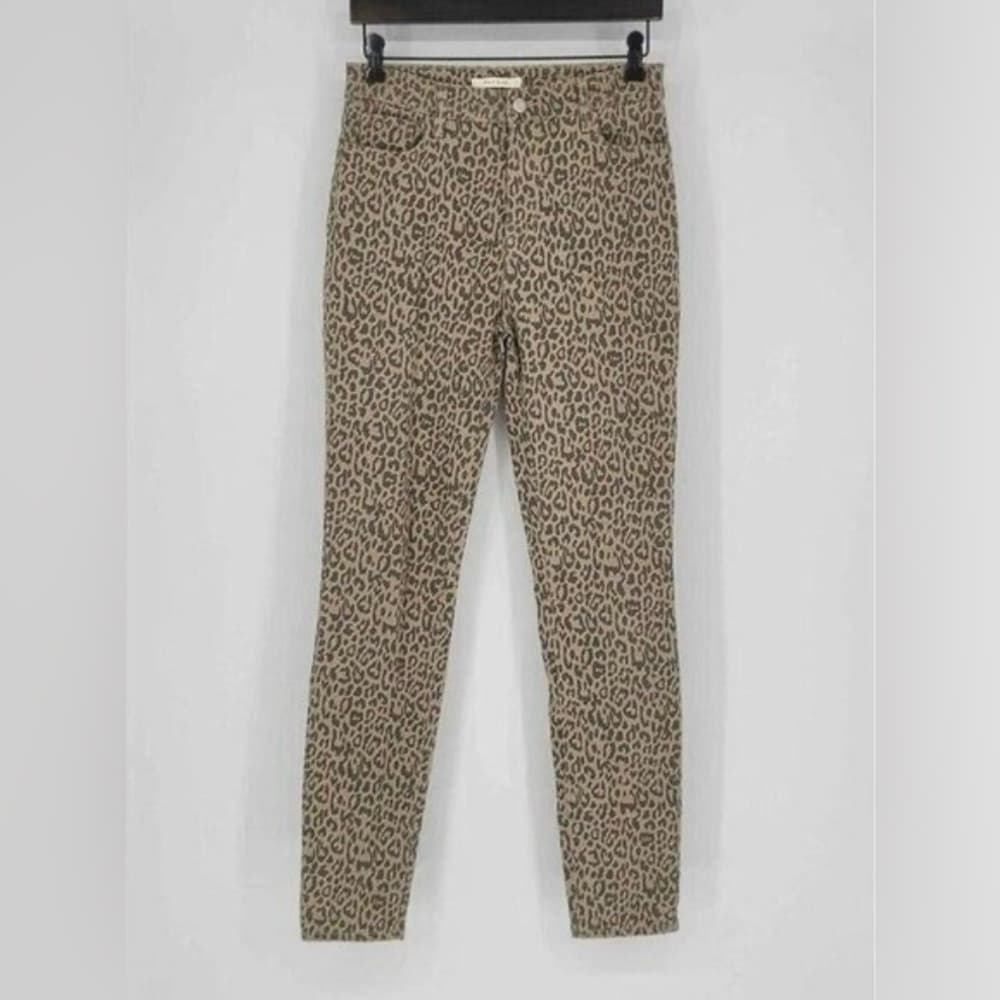PacSun Tan Brown Cheetah Animal Print High Rise Jeans - Thumbnail 2