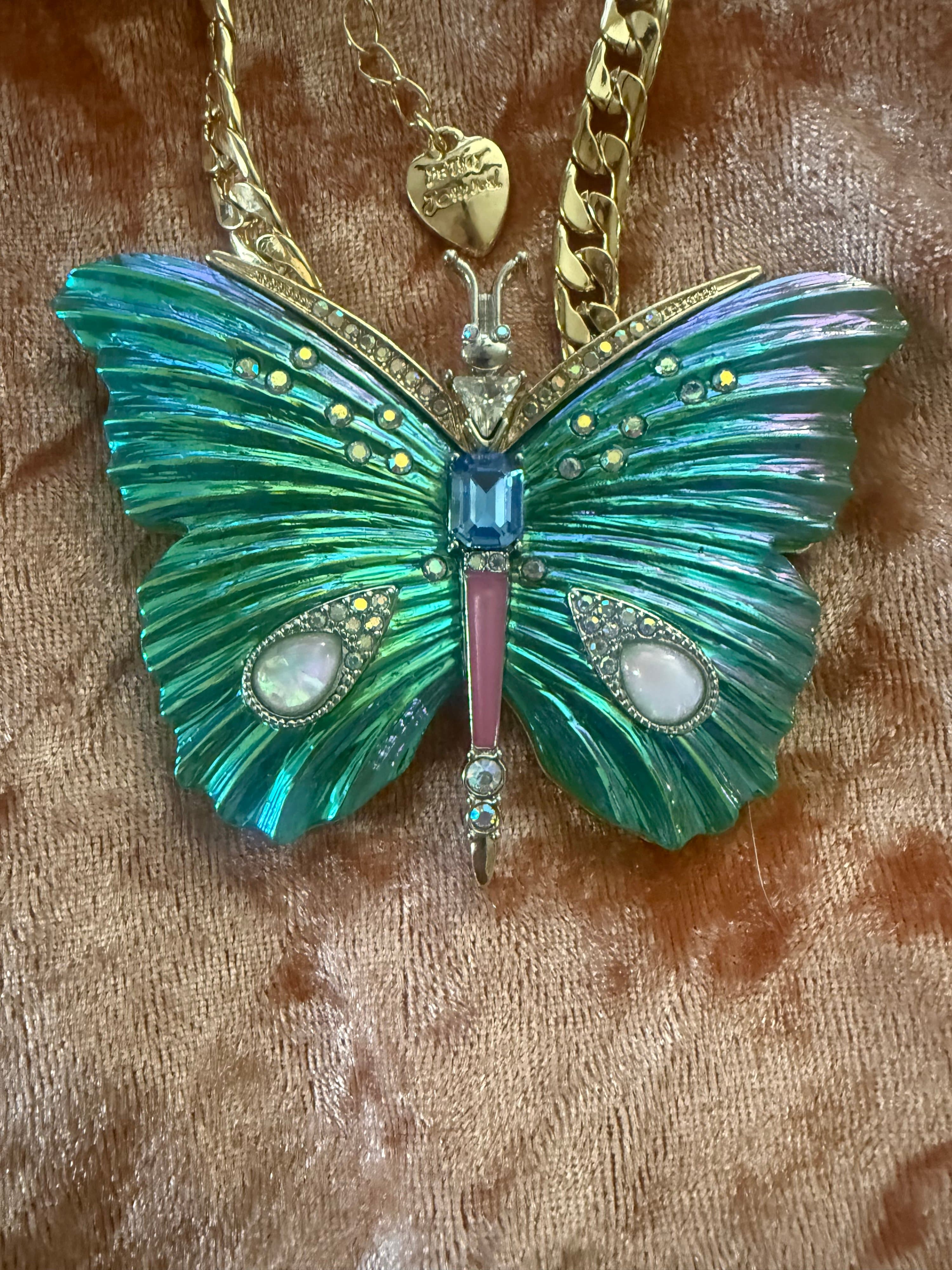 Betsey Johnson Butterfly Pendant Necklace - Thumbnail 2