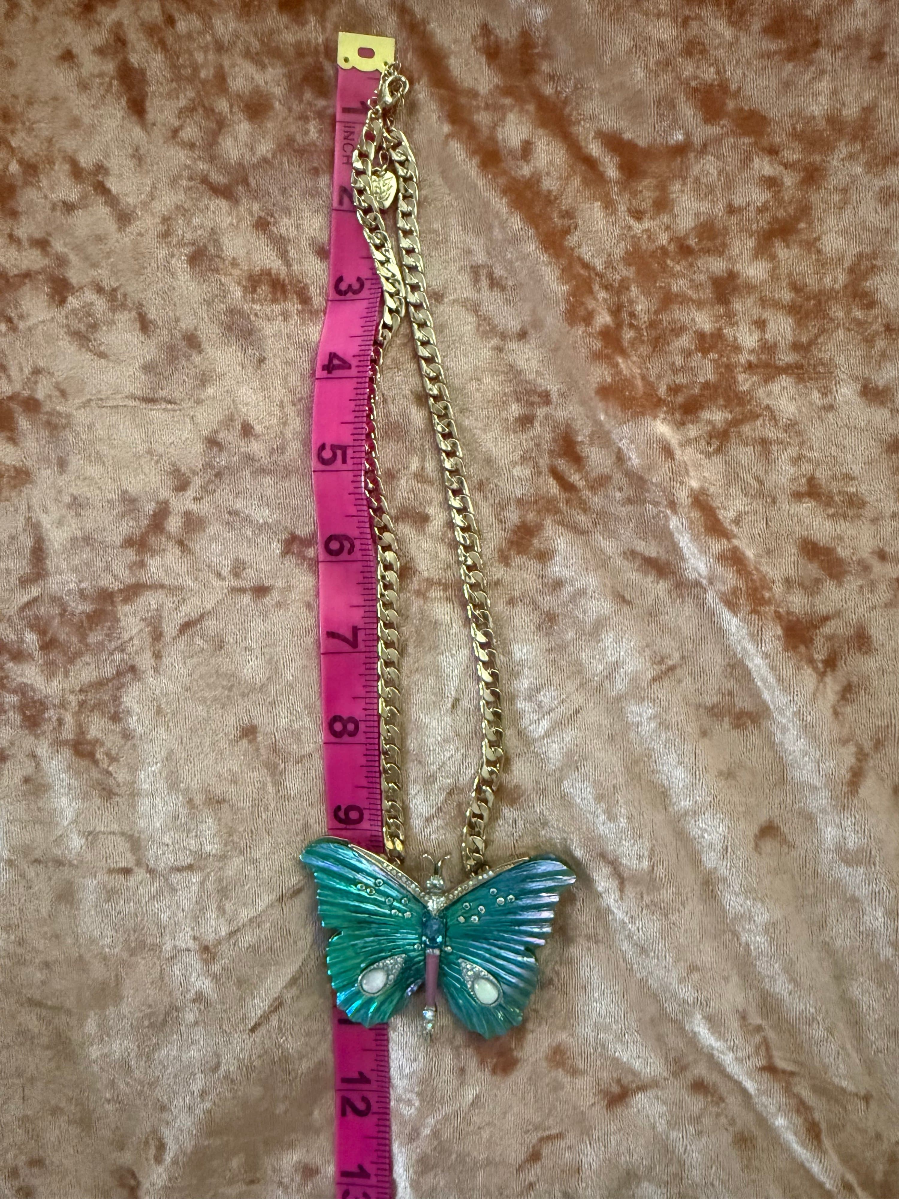 Betsey Johnson Butterfly Pendant Necklace - Thumbnail 5