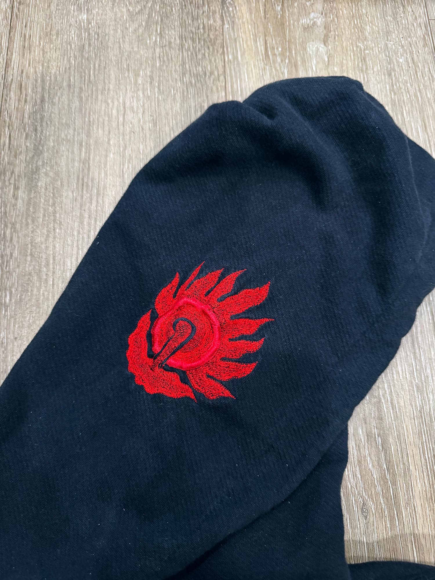 Maharishi Original Dragon Embroidered Hooded Sweatshirt Black - Thumbnail 8