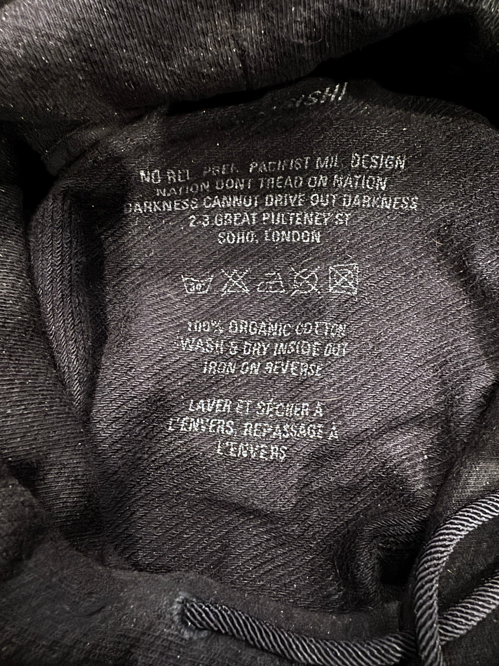 Maharishi Original Dragon Embroidered Hooded Sweatshirt Black - Thumbnail 11