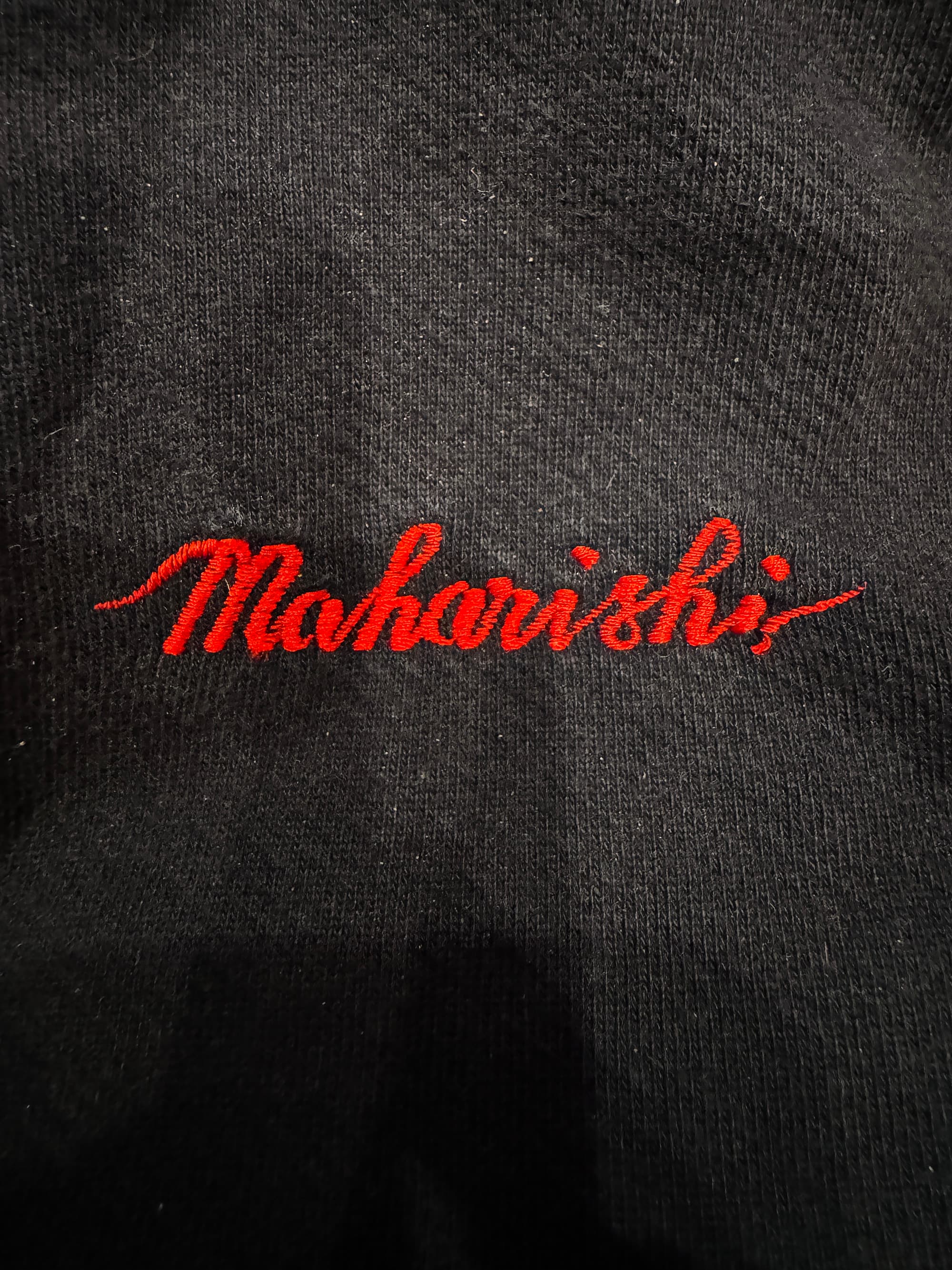 Maharishi Original Dragon Embroidered Hooded Sweatshirt Black - Thumbnail 9