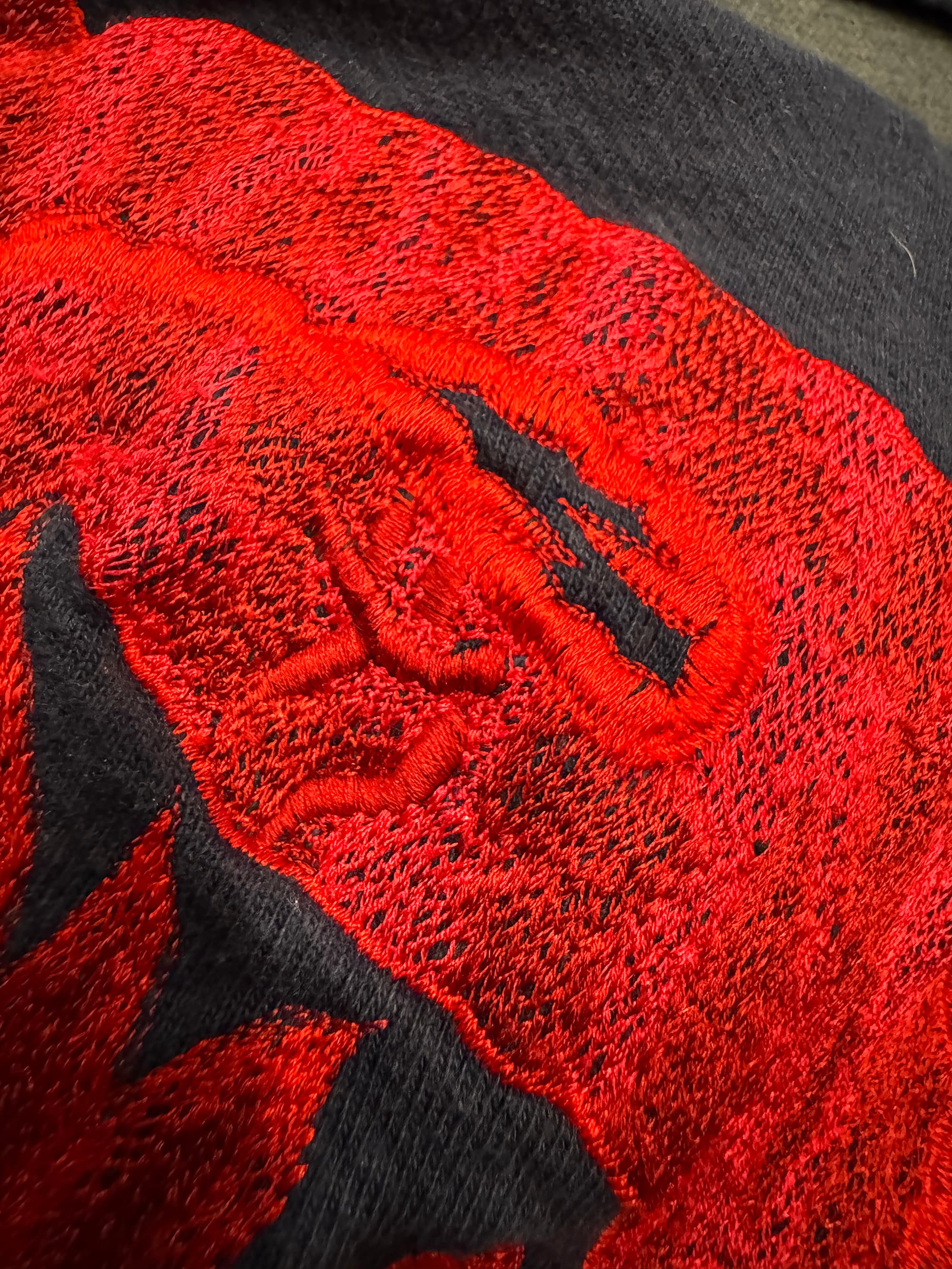 Maharishi Original Dragon Embroidered Hooded Sweatshirt Black - Thumbnail 7