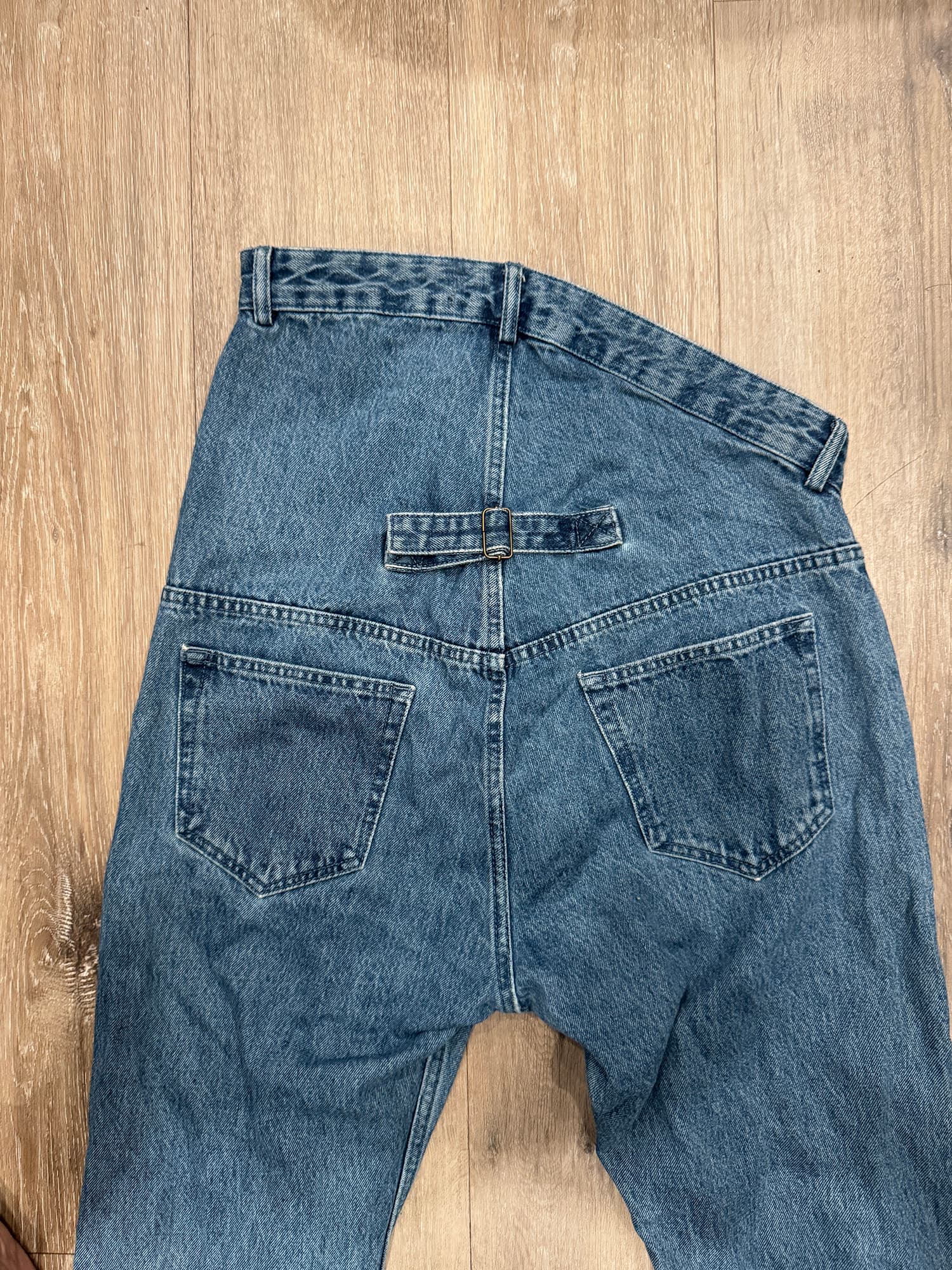 Y/Project Asymmetrical Double-Waistband "Paris's Best" Jeans - Thumbnail 5