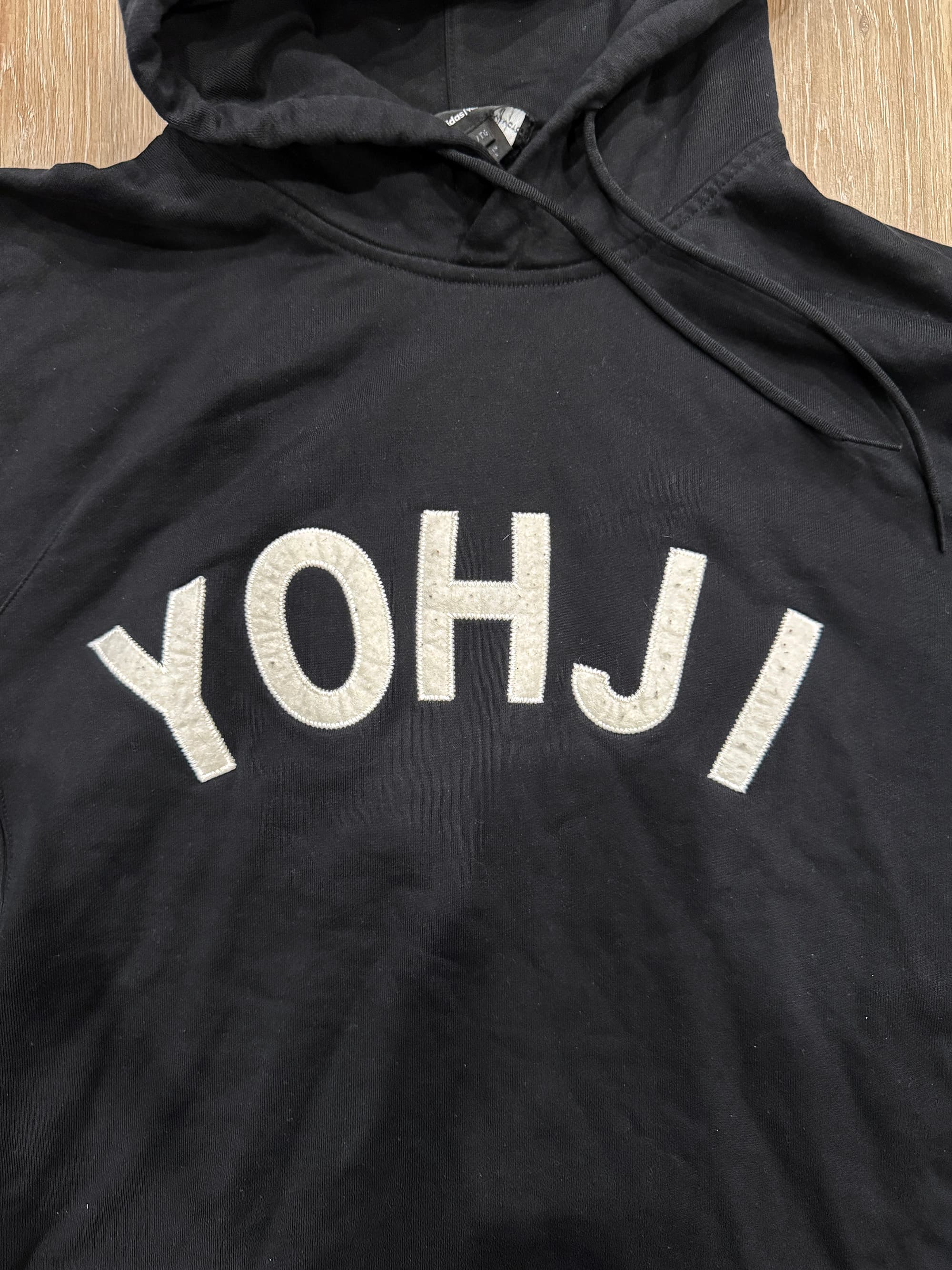 Adidas Y-3 Yohji Yamamoto Letters Hoodie - Thumbnail 2