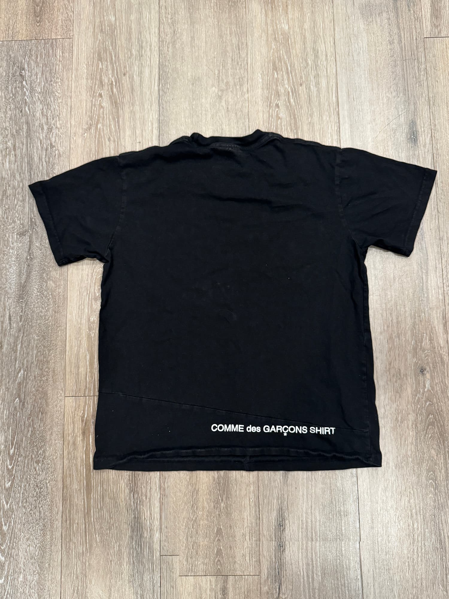 Black Supreme x Comme Des Garçons Shirt Split Box Logo Tee - Thumbnail 2