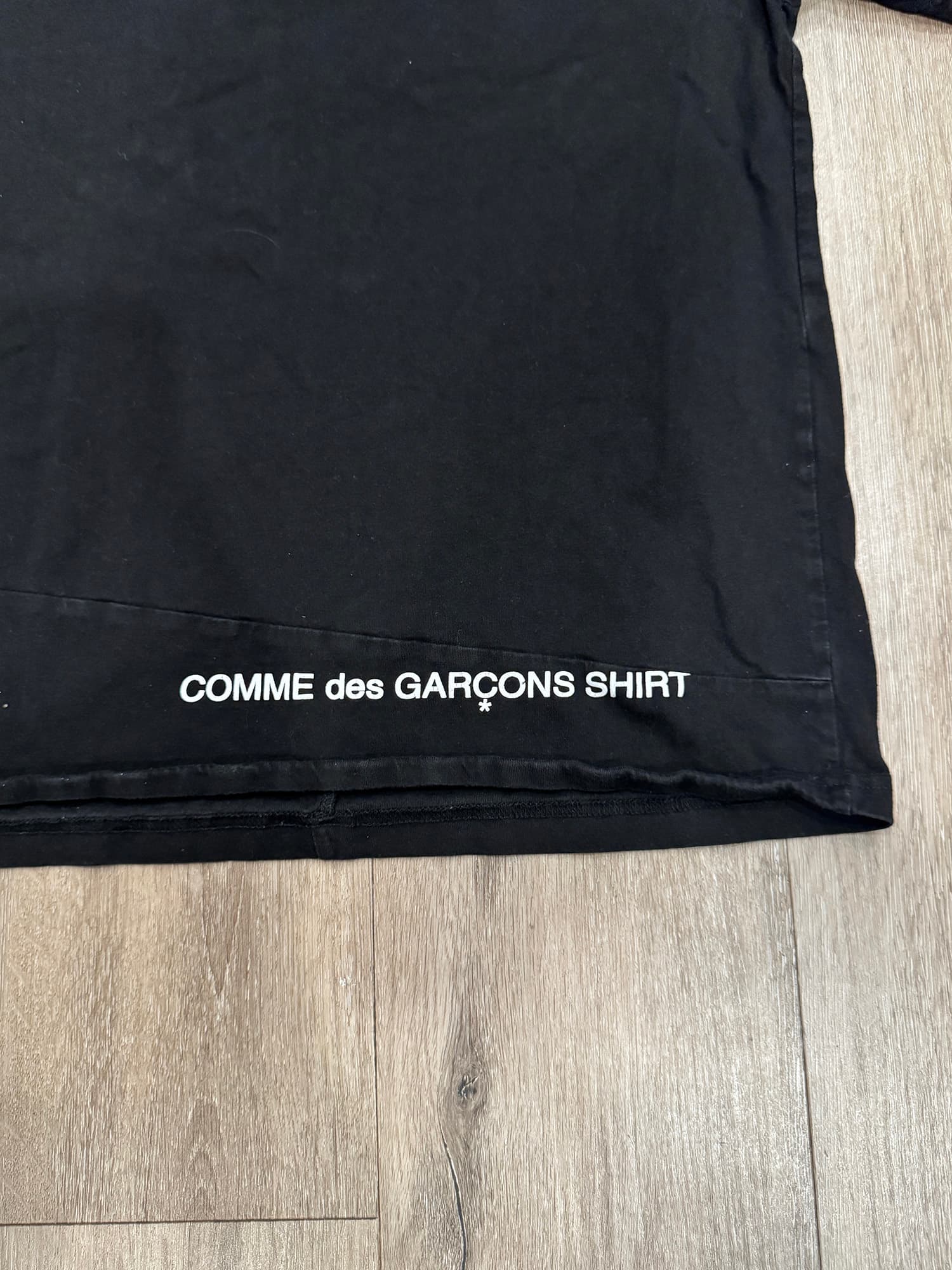 Black Supreme x Comme Des Garçons Shirt Split Box Logo Tee - Thumbnail 3