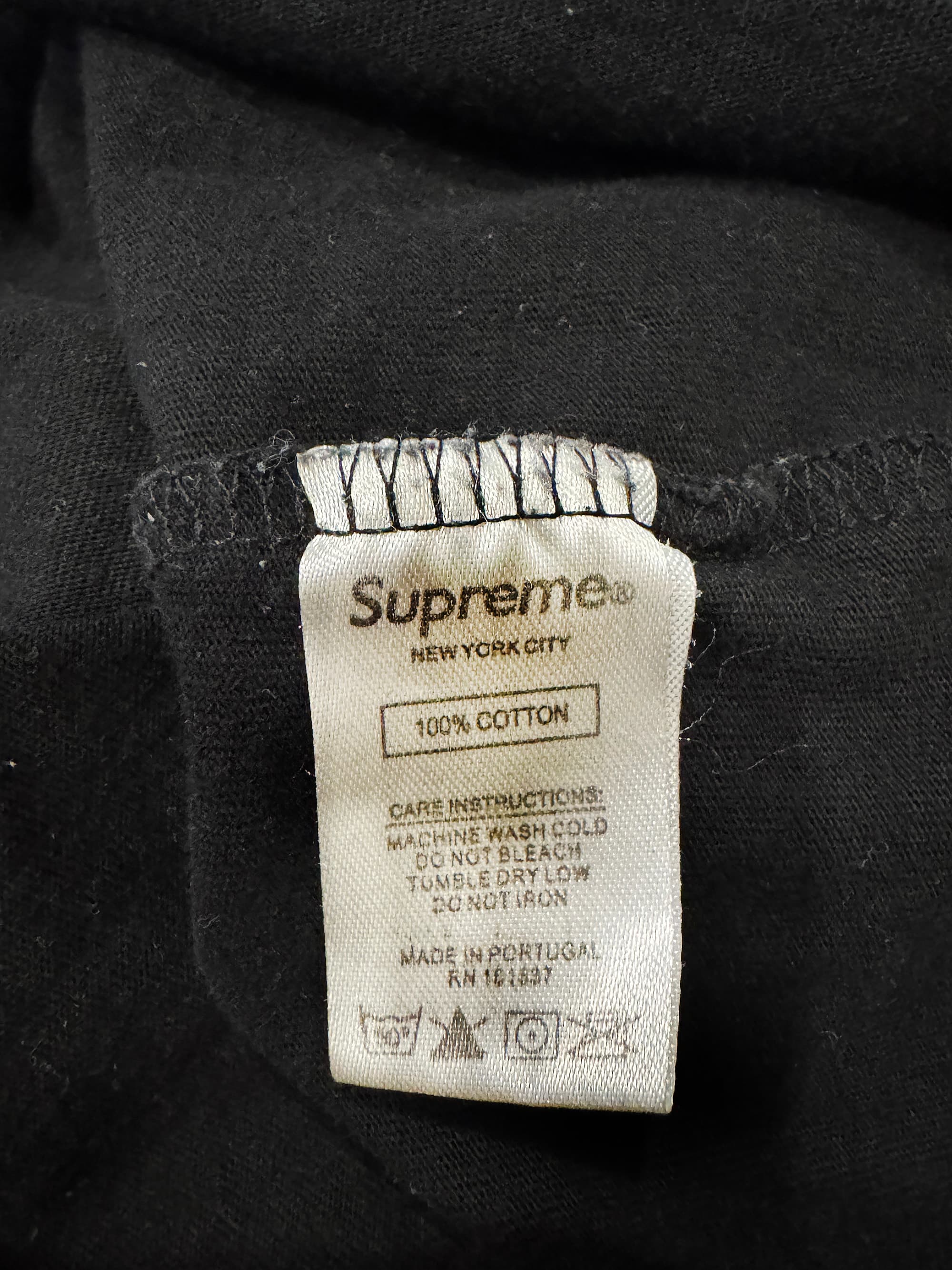 Black Supreme x Comme Des Garçons Shirt Split Box Logo Tee - Thumbnail 5