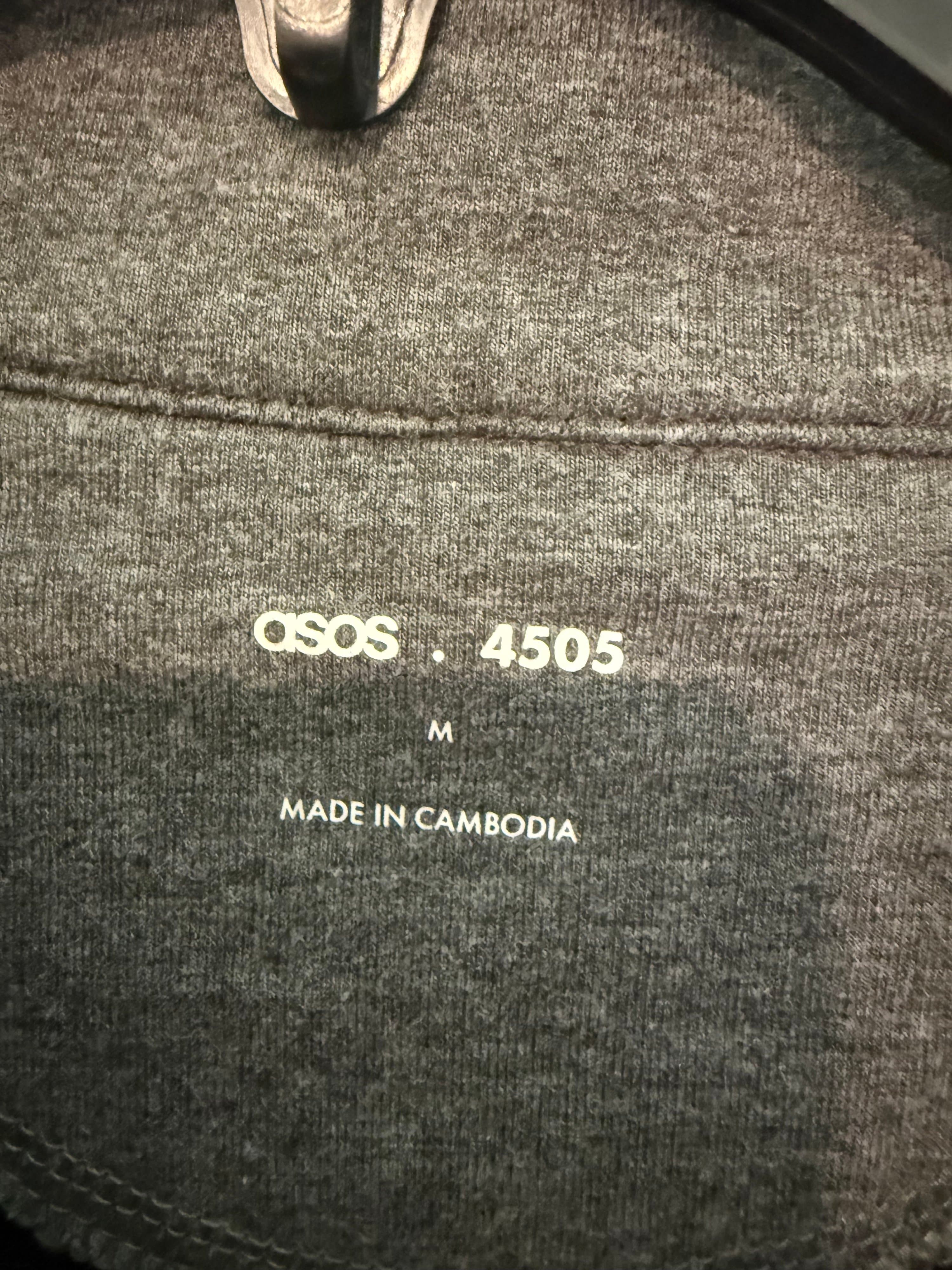 ASOS 4505 Men's Grey Quarter-Zip Pullover Size M - Thumbnail 2