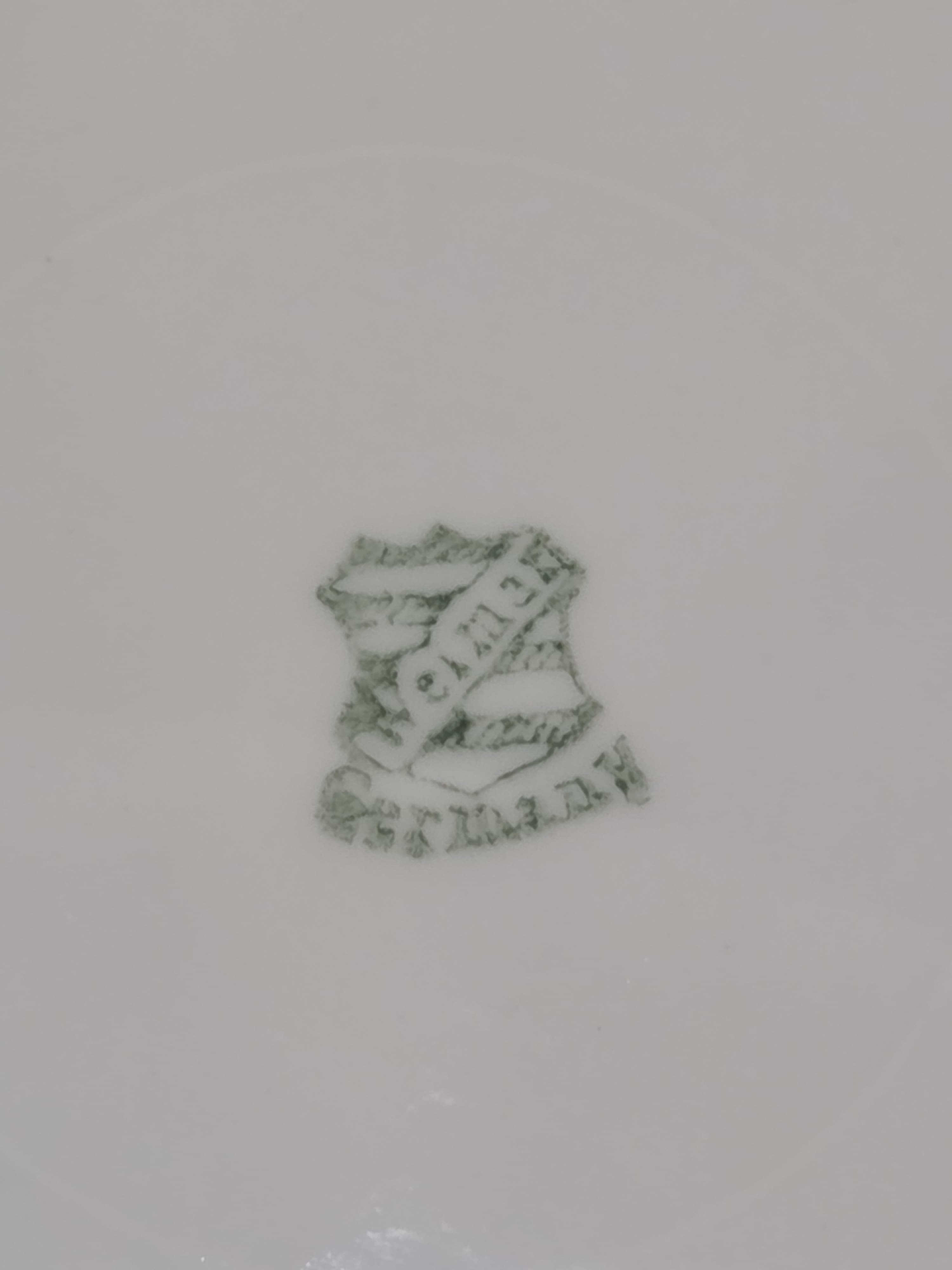 Vintage Erdmann Schlegelmilch Prussia Germany Pink Floral Decorative Plate 8.25 - Thumbnail 4