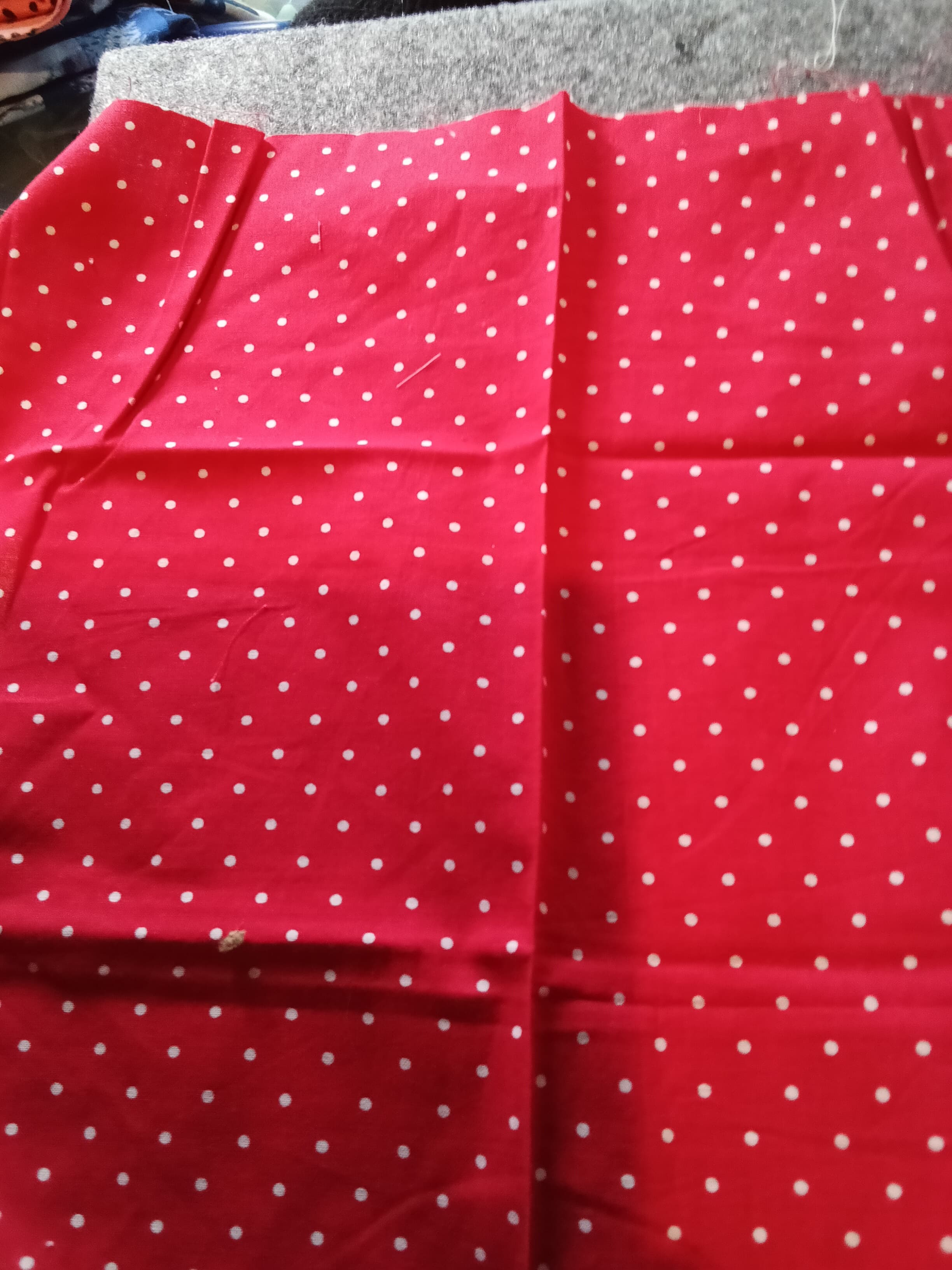 #3 Red Polka Dot Fabric for Sewing Crafts another pattern of dots - Thumbnail 3