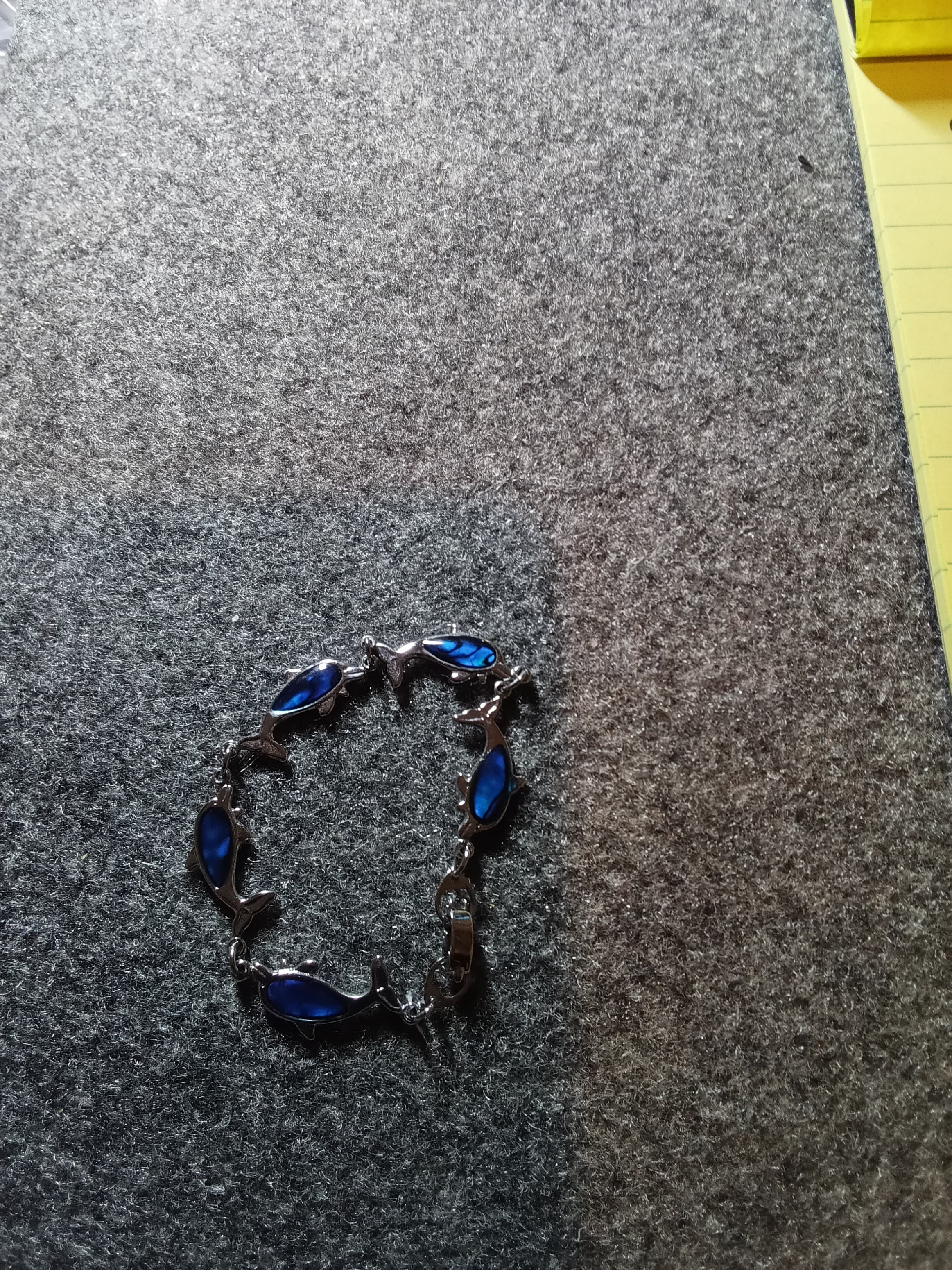 Dolphin Design Bracelet with Blue Accents - Thumbnail 4
