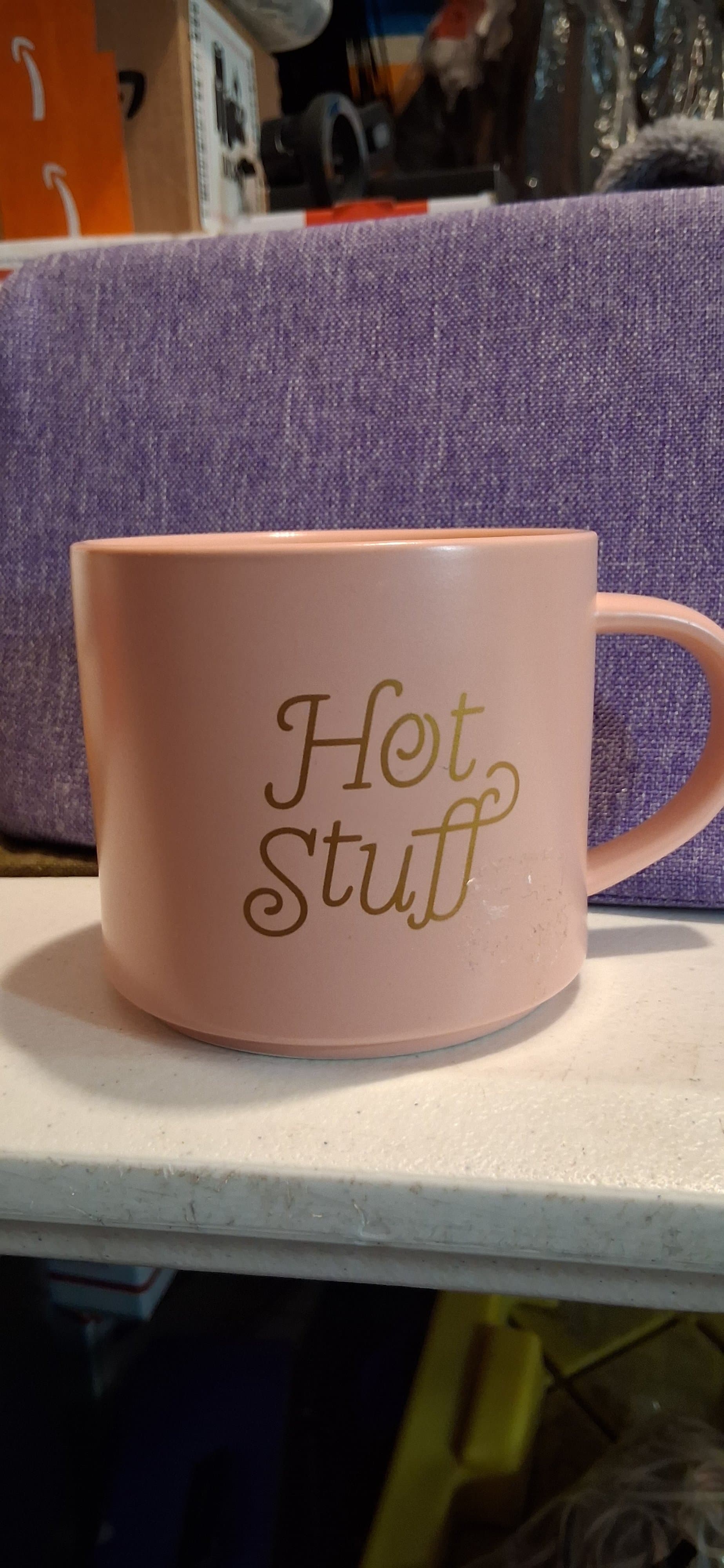 Threshold Stoneware Mug 'Hot Stuff' Pink - Thumbnail 2