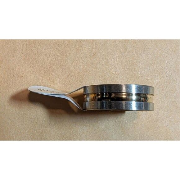 Two-Tone Silver Gold Stainless Steel Band Ring Minimalist Unisex Size 9 - Thumbnail 5