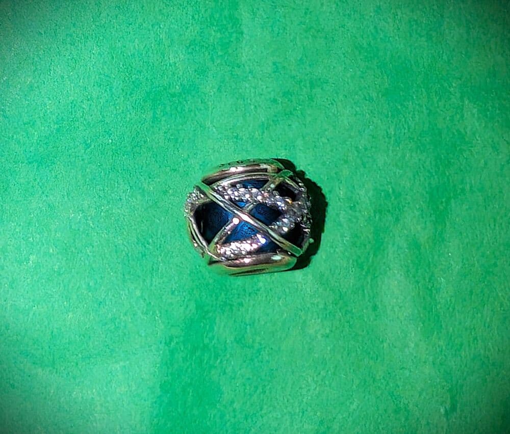 Authentic Pandora Blue Galaxy Celestial Charm S925 Silver 796361NCB NWOT Retired - Thumbnail 4