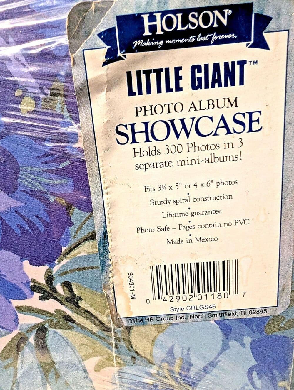 Holson Little Giant Photo Album Showcase 300 Photos 4x6 Vintage Floral NOS New - Thumbnail 3