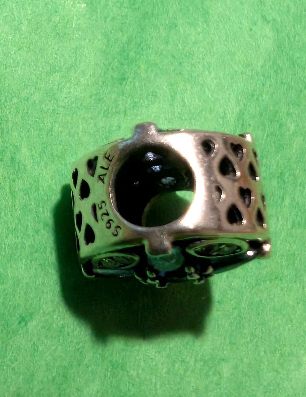 Authentic Pandora Patterns of Frost Charm Blue Crystal S925 Sterling Silver - Thumbnail 4