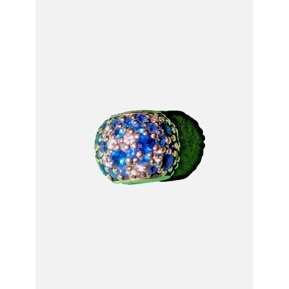 Pandora Sky Mosaic Pave Charm Mixed Blue Crystals S925 Silver NWOT Retired - Thumbnail 5