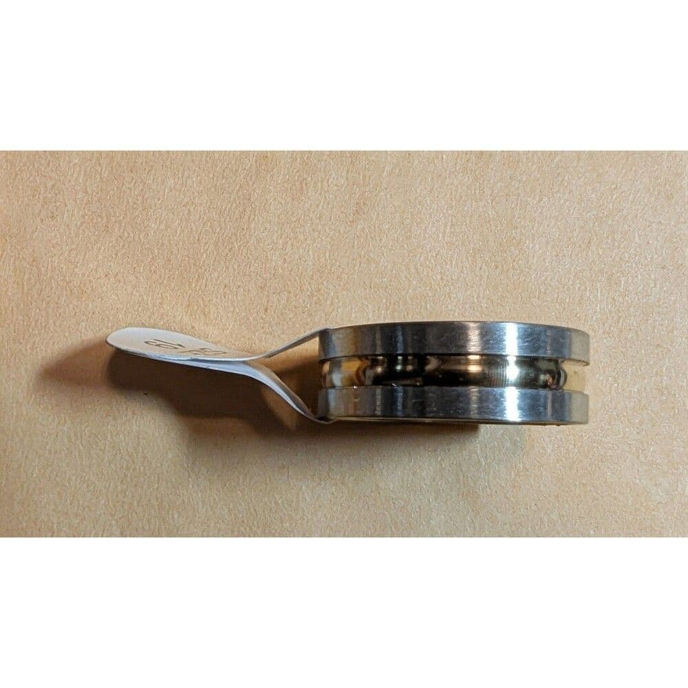 Two-Tone Silver Gold Stainless Steel Band Ring Minimalist Unisex Size 9 - Thumbnail 4